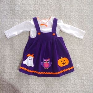 Good Lad Halloween Jumper, Girl's Size 12 Months, Purple 👻🦉🎃